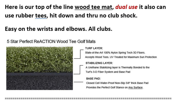 5 STAR Perfect Reaction GORILLA Golf Mats